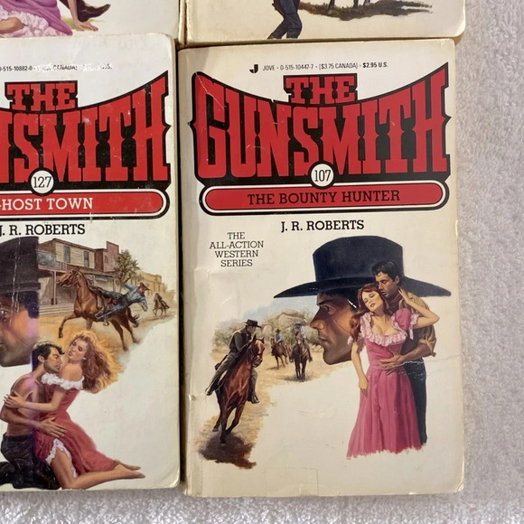 Vintage The Gunsmith All  Action Western Romance Novel x4 - Picture 4 of 14